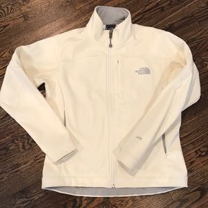 Beautiful white North Face weather resistant shell